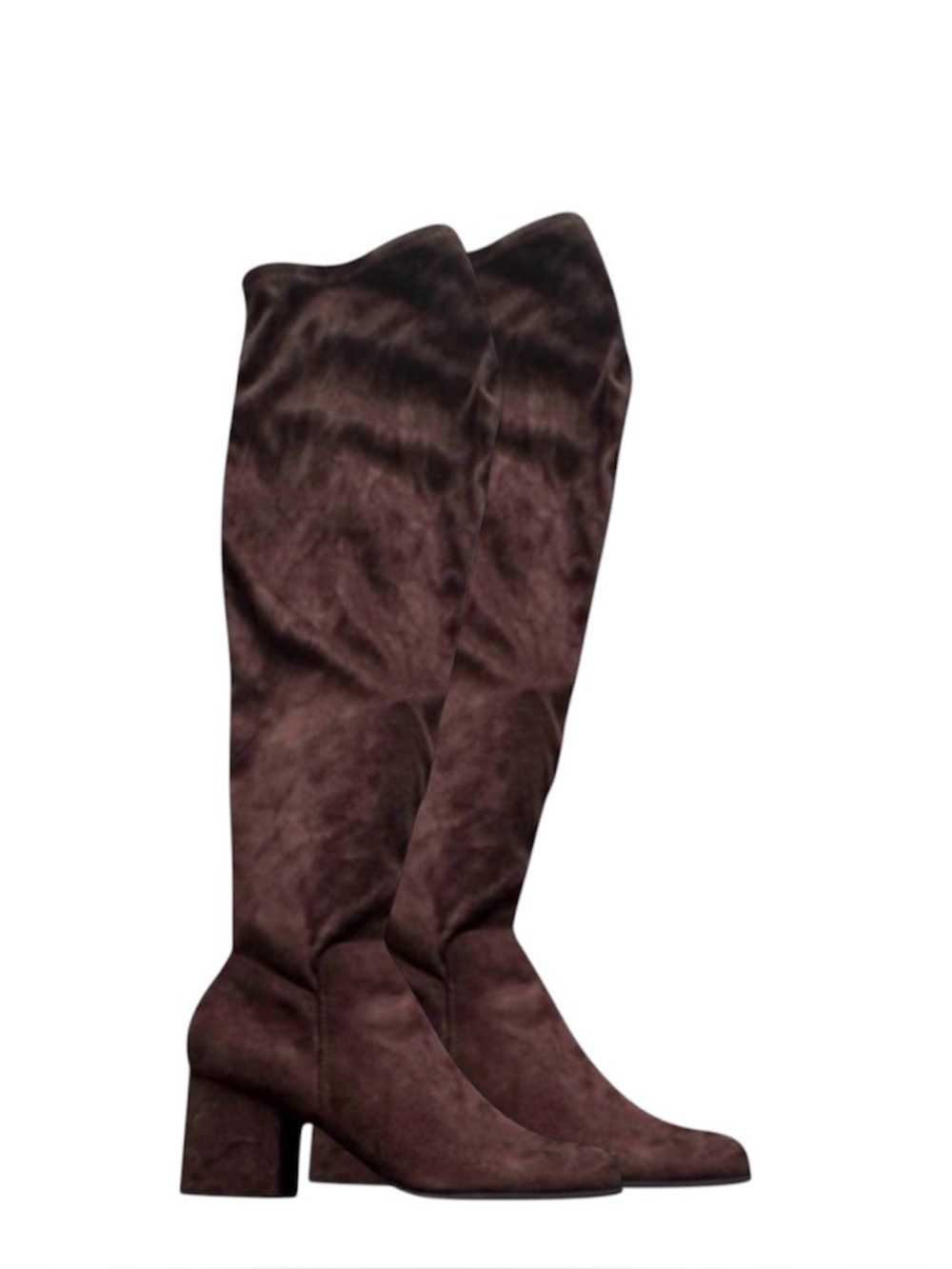 CHRISTIAN SIRIANO Brown Faux Suede Over-the-Knee Boots – Women’s Size 9
